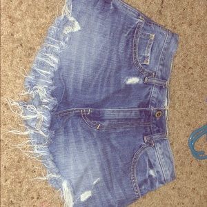 Hollister jean shorts